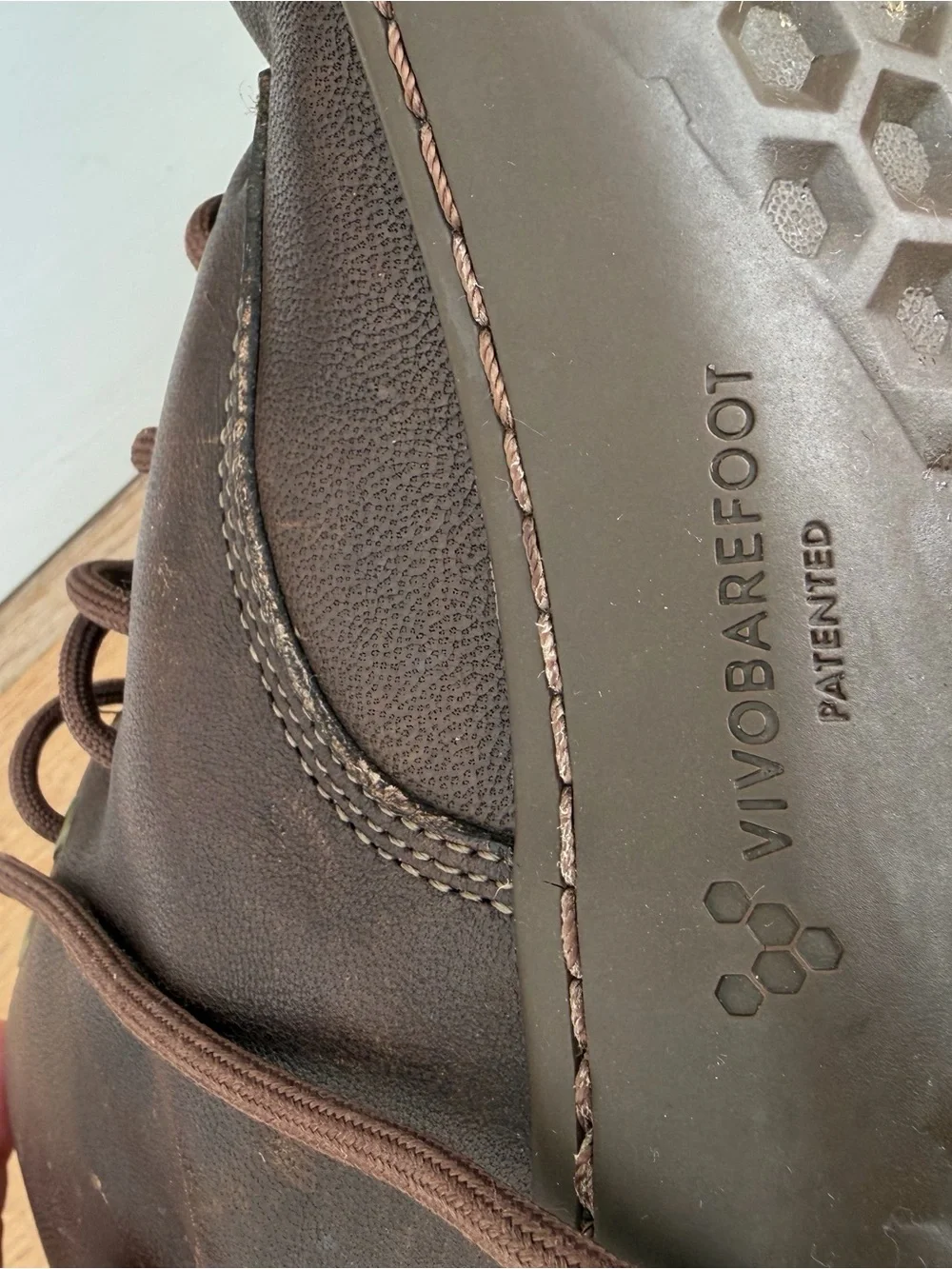 Vivobarefoot Scott Leather Minimalist Barefoot Boots Brown Men's Size 41 / US 8